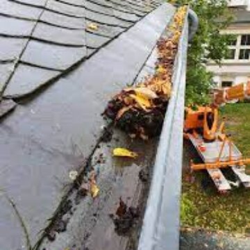 Dachrinnenreinigung ist entscheidend für ein funktionierendes Haus. Fachleute haben das nötige Equipment und wissen, wie sie sicher arbeiten können.